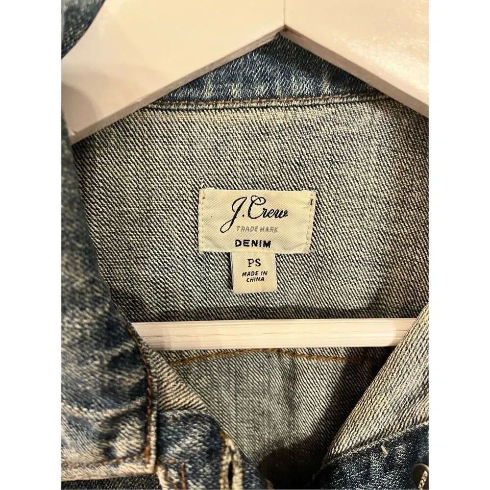 J. Crew Classic Denim Jacket sz PS EUC